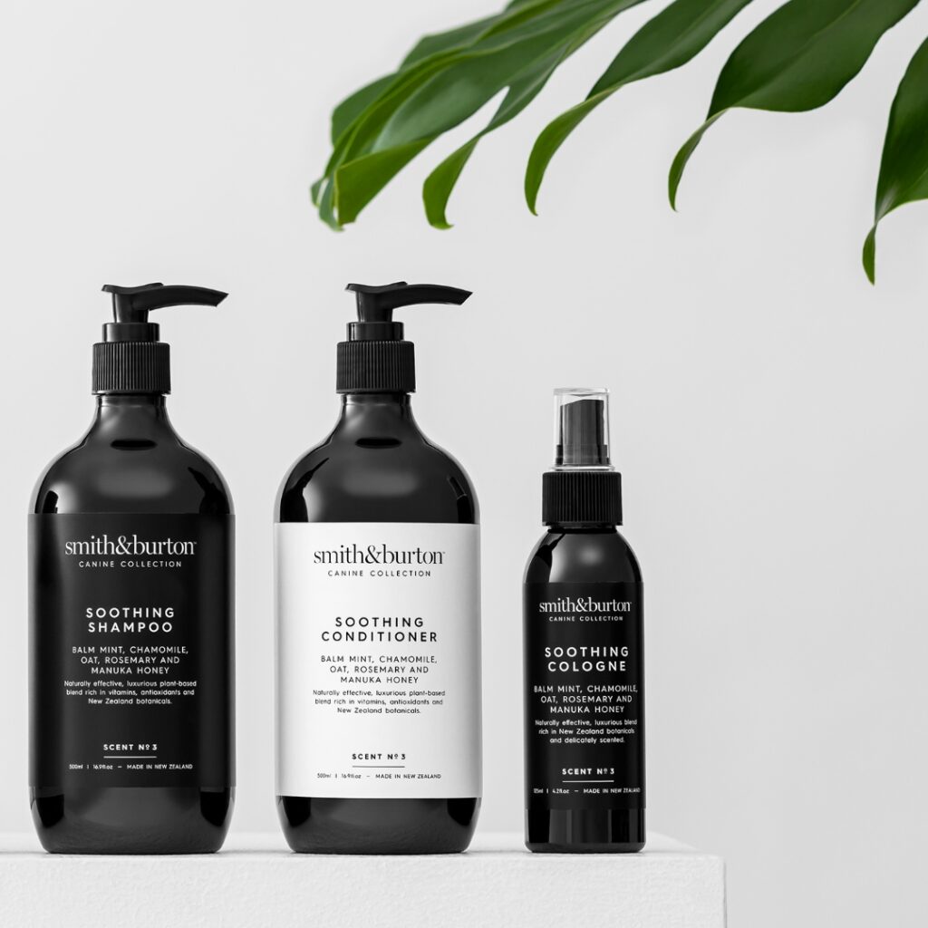 Shampoing apaisant naturel pour chien – peau sensible et réactive
