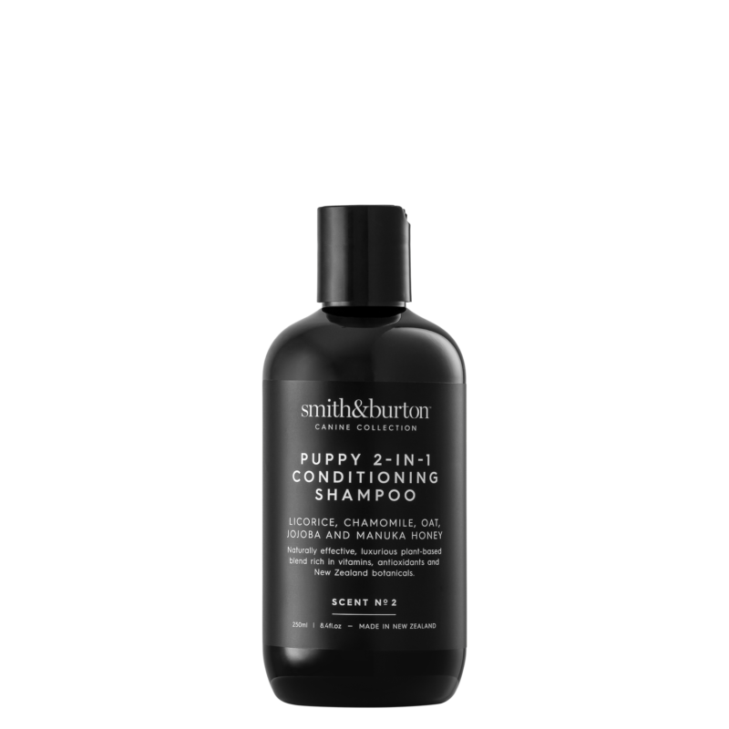 Shampoing 2 en 1 naturel pour chiot – premiers bains doux et apaisants